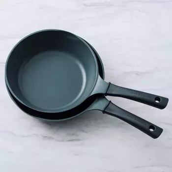 Набор из двух частей: сковорода и глубокая сковорода Dean and Deluca DEAN & DELUCA, Gray, (Charcoal Gray)