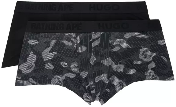 Набор из двух черных плавок Mr. Bathing Ape Edition Hugo