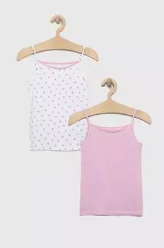 Набор из двух детских топов United Colors of Benetton, розовый