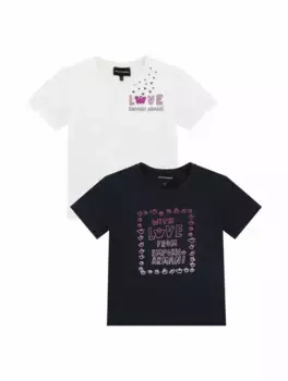 Набор из двух футболок EMPORIO ARMANI, мультиколор