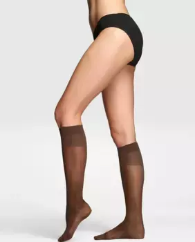 Набор из двух мини-колготок плотностью 40 ден с анти-давящей резинкой Filodoro, коричневый