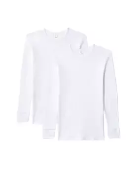 Набор из двух мужских мужских футболок с коротким рукавом белого цвета Abanderado, белый