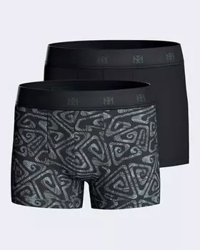 Набор из двух однотонных боксеров для мальчиков с принтом Impetus, мультиколор