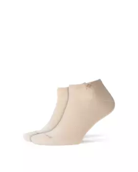 Набор из двух пар бежевых мужских носков до щиколотки Burlington, бежевый