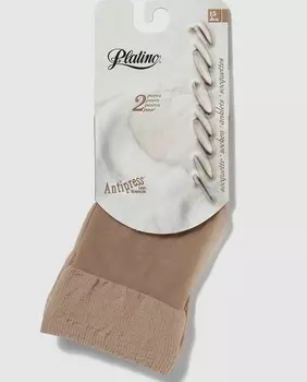 Набор из двух пар однотонных женских мини-колготок Platinum плотностью 15 ден Platino