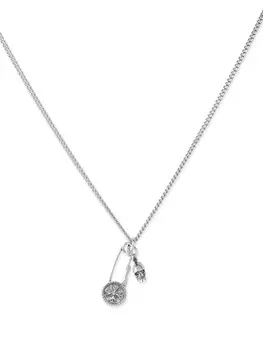 Набор из двух серебряных подвесок Emanuele Bicocchi, серебряный