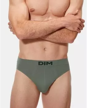 Набор из двух зеленых мужских бесшовных трусов Dim, зеленый