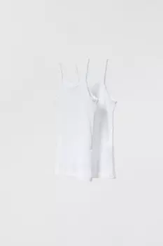 Набор из двух жилетов ZARA, белый