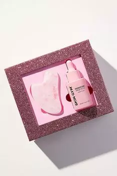Набор из гуа ша и масла для лица Skin Gym Rose Quartz, розовый
