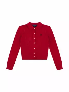 Набор из кардигана и юбки Ralph Lauren, красный
