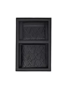 Набор из кошелька и держателя для карт XM001273 AF12133 UC001 Armani Exchange, черный