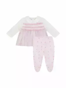 Набор из платья и ползунков Monnalisa, розовый