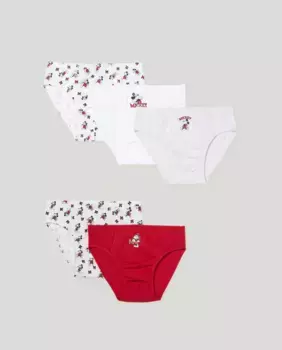 Набор из пяти трусиков с Микки Маусом для маленьких мальчиков Cotton Juice, мультиколор