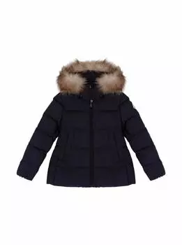 Набор из пуховика и комбинезона Moncler, тёмно-синий