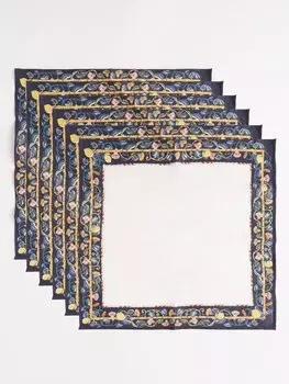 Набор из шести льняных салфеток borboni. La DoubleJ, белый