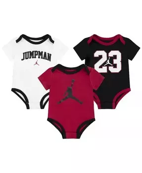 Набор из трех боди Jumpman 23 для маленьких мальчиков Jordan, мультиколор
