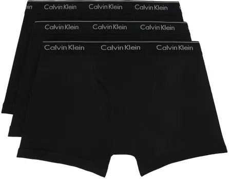 Набор из трех черных классических трусов-боксеров Calvin Klein Underwear