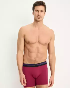 Набор из трех мужских боксеров из эластичной ткани с заниженной талией Jockey, красный