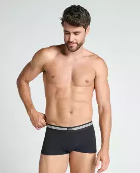 Набор из трех мужских боксеров из эластичной ткани с заниженной талией Jockey, черный