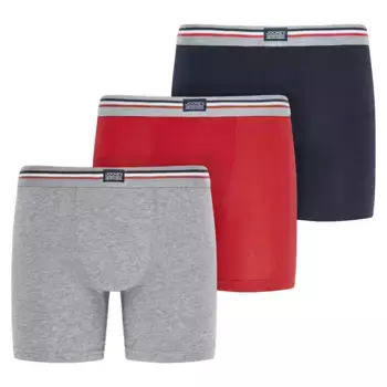 Набор из трех мужских боксеров из эластичной ткани с заниженной талией Jockey, мультиколор