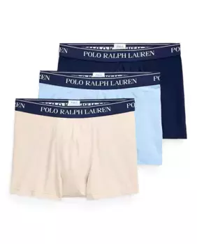 Набор из трех мужских хлопковых боксеров разных цветов Polo Ralph Lauren, мультиколор