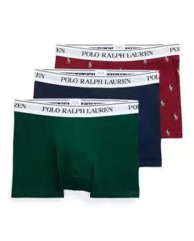 Набор из трех мужских хлопковых боксеров разных цветов Polo Ralph Lauren, мультиколор