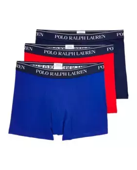 Набор из трех мужских хлопковых боксеров разных цветов Polo Ralph Lauren, мультиколор
