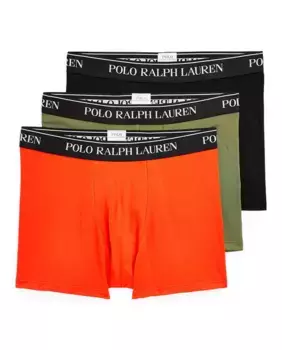 Набор из трех мужских хлопковых боксеров разных цветов Polo Ralph Lauren, мультиколор