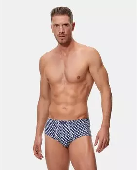 Набор из трех мужских открытых трусов синего цвета Abanderado, синий