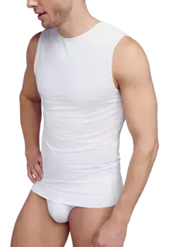 Набор из трех мужских приталенных маек без рукавов Jockey, белый