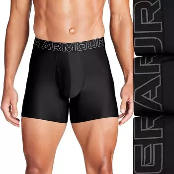 Набор из трех мужских трусов-боксеров Under Armour Performance Tech 6, черный