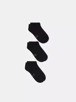 Набор из трех пар носков для обуви из бамбуковой вискозы Ovs, цвет black