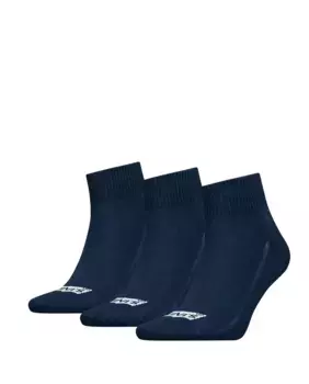 Набор из трех пар синих мужских носков Levi's, темно-синий