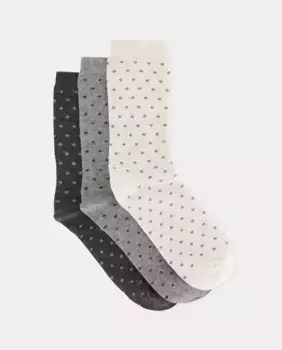 Набор из трех пар женских носков с принтом Easy Wear, цвет 820 Gris medio