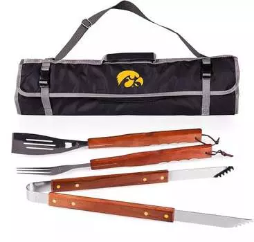 Набор из трех предметов для барбекю и гриля Picnic Time Iowa Hawkeyes