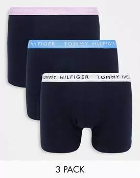 Набор из трех темно-синих трусов Tommy Hilfiger