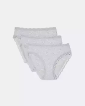 Набор из трех трусиков RIB nfasis, цвет 820 Gris medio