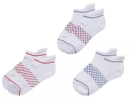 Набор из трех женских низких носков для гольфа WALTER HAGEN, мультиколор