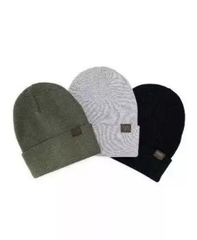 Набор из трех женских шапок-бини Muk Luks, мультиколор