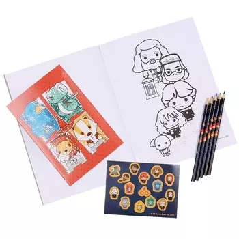 Набор канцелярских товаров «Гарри Поттер» для раскрашивания/книжек-раскрасок, наклейки + цветные карандаши, универсальный sarcia.eu