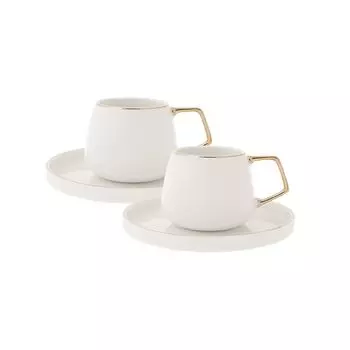 Набор Karaca Saturn из 2 кофейных чашек, белый