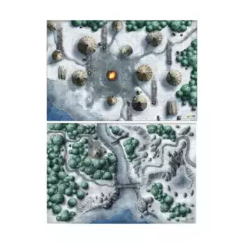Набор карт Долины Ледяного Ветра, Dungeons & Dragons - Dungeon Master Mat Set (Gale Force Nine)