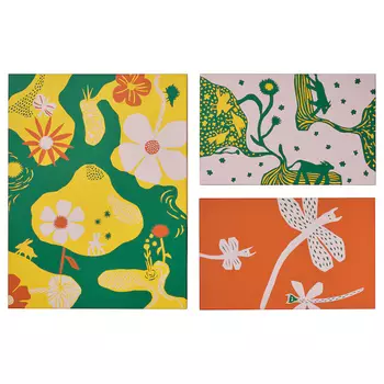 Набор картин Ikea Coloradogran Colourful Adventures, 3 шт