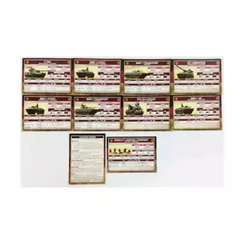 Набор карточек восточногерманских танковых и мотострелковых батальонов, Team Yankee - World War III - Core & Assorted