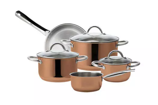 Набор кастрюль 8 предметов Echtwerk, медный