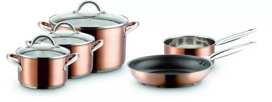 Набор кастрюль asterion (8 шт.) Mser, коричневый