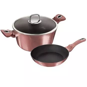 Набор кастрюль Berlinger Haus Metallic I Rose BH6042 BerlingerHaus, розовый