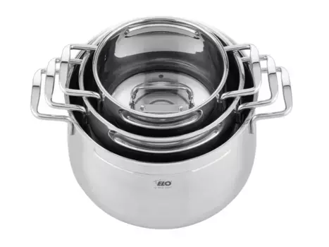 Набор кастрюль Elo, серебряный