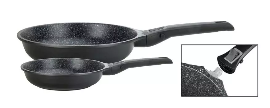 Набор кастрюль GSW EASY CLICK, 2 предмета, 167765, алюминий, ок. 1,2 л / ок. 2,8 л