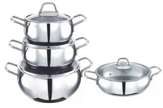 Набор кастрюль Hermia Concept, серебряный